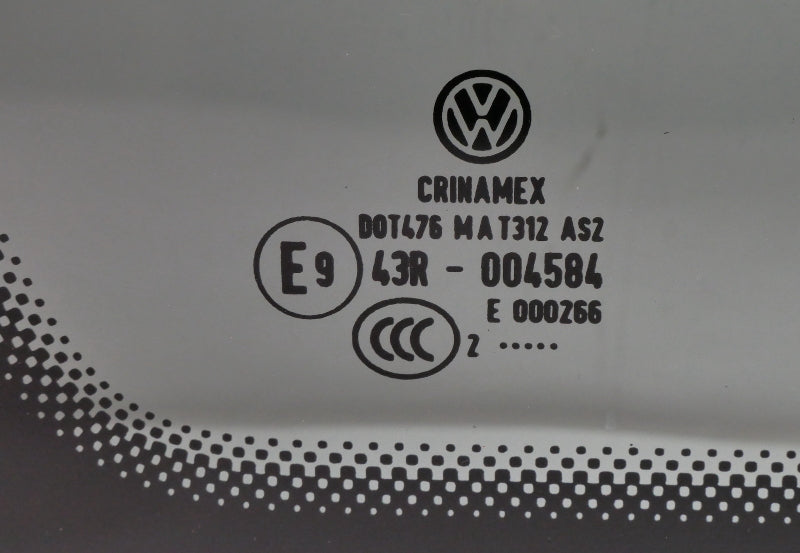 LH Rear Quarter Window Side Hatch Glass 09-14 VW Jetta Sportwagen MK6 ~ Genuine