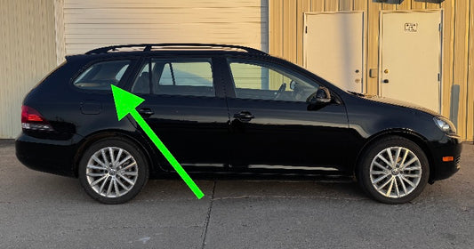 RH Rear Quarter Window Side Hatch Glass 09-14 VW Jetta Sportwagen MK6 ~ Genuine