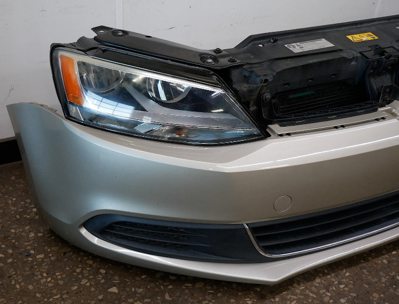Front Bumper Clip Loaded Radiator Core Support Rebar Coolers 11-18 VW Jetta MK6