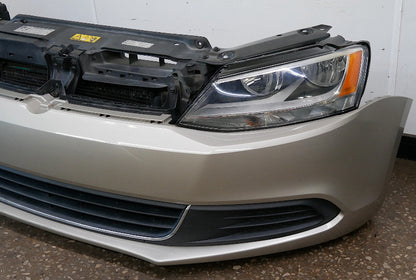 Front Bumper Clip Loaded Radiator Core Support Rebar Coolers 11-18 VW Jetta MK6