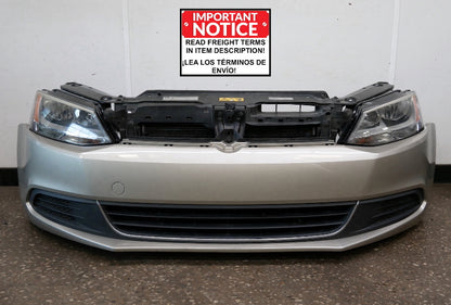 Front Bumper Clip Loaded Radiator Core Support Rebar Coolers 11-18 VW Jetta MK6