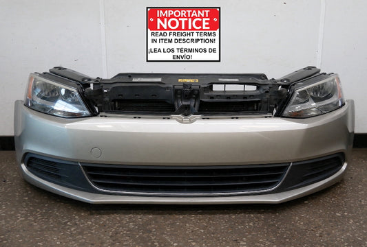Front Bumper Clip Loaded Radiator Core Support Rebar Coolers 11-18 VW Jetta MK6