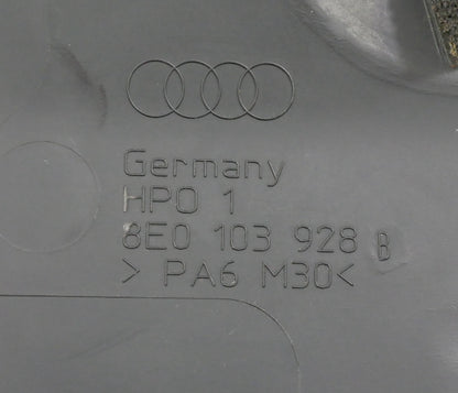 RH Engine Air Intake Cover 02-05 Audi A4 3.0 V6  - Genuine - 8E0 103 928 B