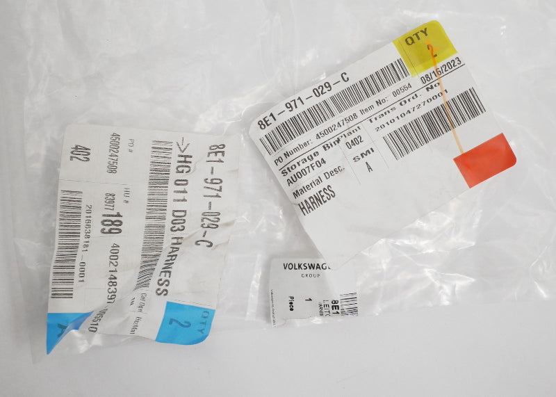 NOS LH Front Door Wiring Harness 02-05 Audi A4 S4 B6 - Genuine - 8E1 971 029 C