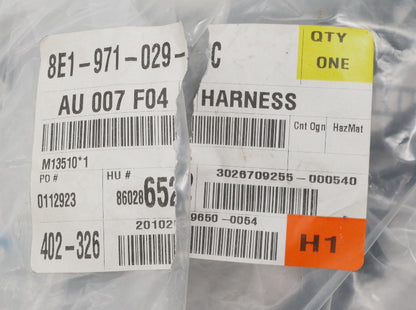 NOS LH Front Door Wiring Harness 02-05 Audi A4 S4 B6 - Genuine - 8E1 971 029 C