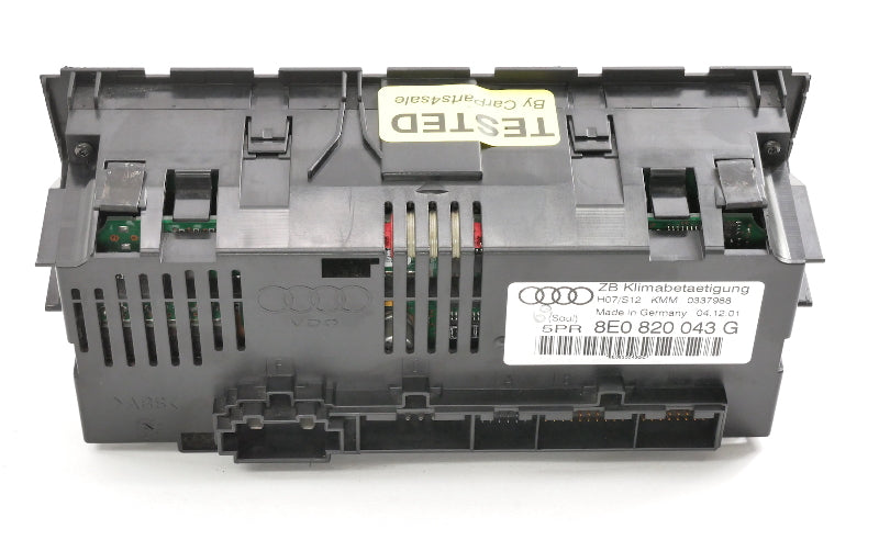 AC HVAC Heater Climate Temp Controls 2002 Audi A4 B6 - Genuine - 8E0 820 043 G