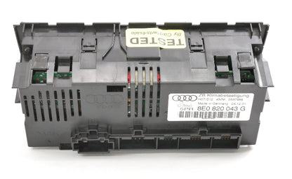 AC HVAC Heater Climate Temp Controls 2002 Audi A4 B6 - Genuine - 8E0 820 043 G