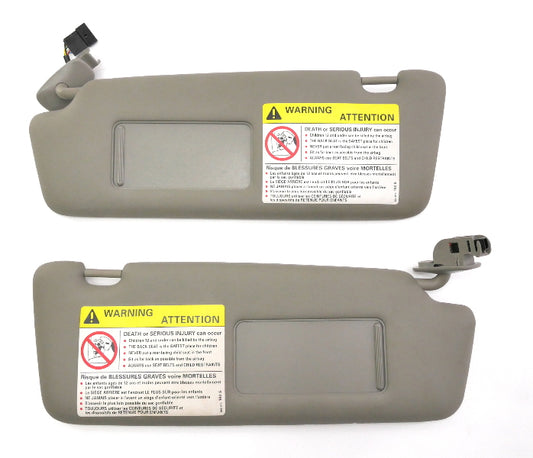 Sun Visor Sunvisor Set Homelink 02-05 Audi A4 B6 Gray - Genuine - 8E0 857 551