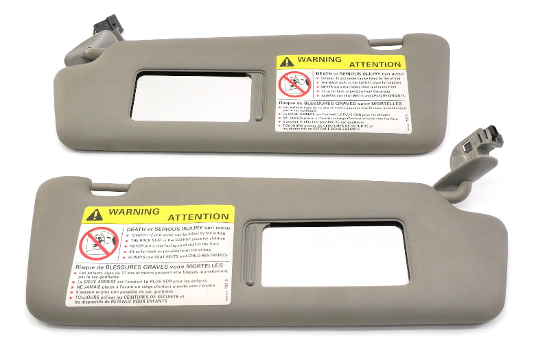 Sun Visor Sunvisor Set Homelink 02-05 Audi A4 B6 Gray - Genuine - 8E0 857 551