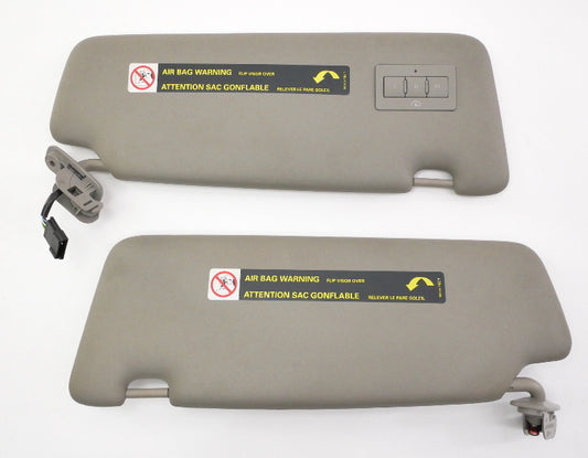 Sun Visor Sunvisor Set Homelink 02-05 Audi A4 B6 Gray - Genuine - 8E0 857 551