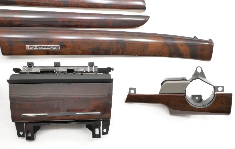Interior Wood Dash Door Trim Set 02-05 Audi A4 S4 B6 Sedan & Wagon - Genuine