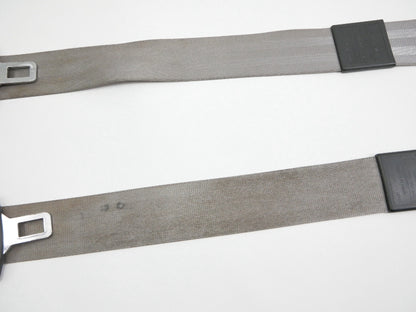 Front Seat Belt Seatbelt Set 02-08 Audi A4 S4 B6 B7 Grey Genuine - 8E0 857 706 F