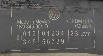 Rear Hatch Trunk Lift Gate Back Glass 09-14 VW Jetta Sportwagen MK5 MK6 -