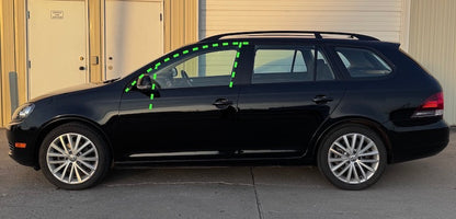 LH Front Door Window Black Trim Seal 05-14 VW Jetta Sedan & Sportwagen MK5 MK6