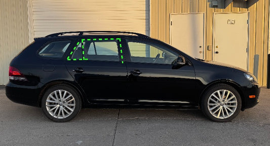 RH Rear Door Window Black Trim Seal 09-14 VW Jetta Sportwagen MK5 MK6 Wagon