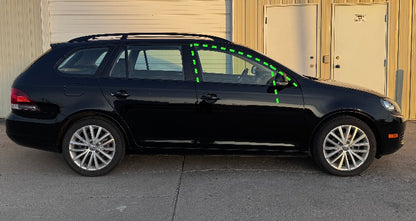 RH Front Door Window Black Trim Seal 05-14 VW Jetta Sedan & Sportwagen MK5 MK6