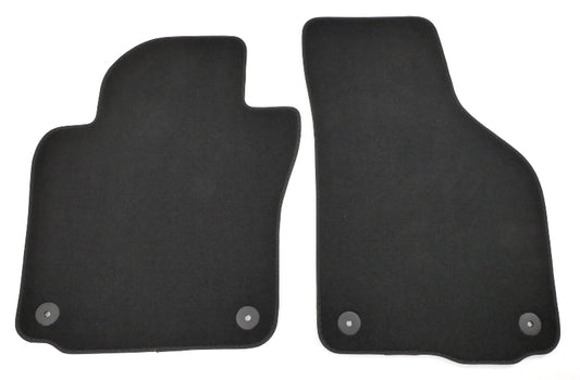 Floor Mat Carpet Set 05-14 VW Jetta Rabbit Golf GTI Sportwagen MK5 MK6 - Black