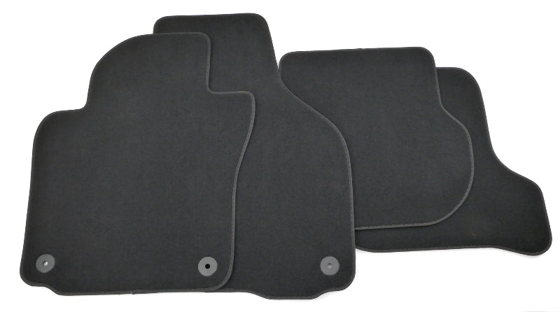 Floor Mat Carpet Set 05-14 VW Jetta Rabbit Golf GTI Sportwagen MK5 MK6 - Black