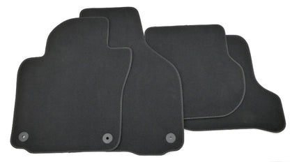 Floor Mat Carpet Set 05-14 VW Jetta Rabbit Golf GTI Sportwagen MK5 MK6 - Black