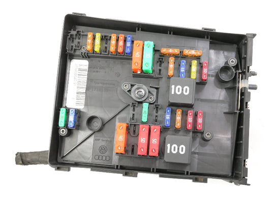 Under Hood Fuse Relay Block 2013 VW Jetta Sportwagen 2.5 Engine Bay Box Genuine