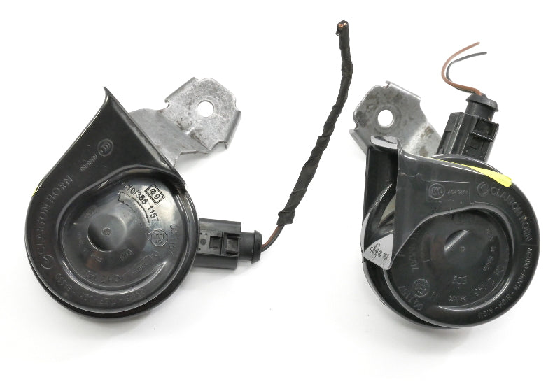 Horn Set 05-14 VW Jetta MK5 Sportwagen MK6 Clartonhorn - Genuine - 1K0 951 221 B