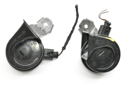 Horn Set 05-14 VW Jetta MK5 Sportwagen MK6 Clartonhorn - Genuine - 1K0 951 221 B