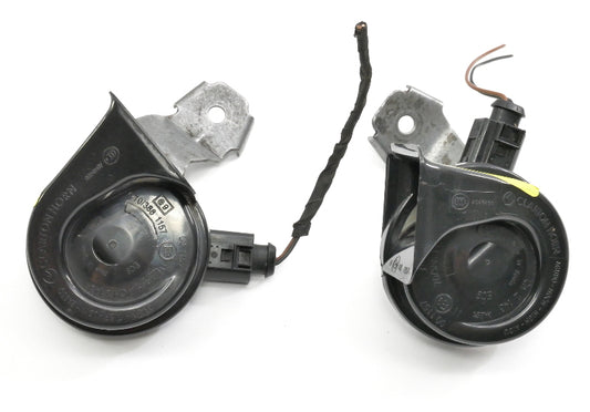 Horn Set 05-14 VW Jetta MK5 Sportwagen MK6 Clartonhorn - Genuine - 1K0 951 221 B