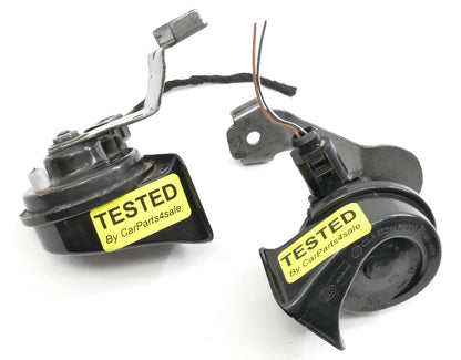 Horn Set 05-14 VW Jetta MK5 Sportwagen MK6 Clartonhorn - Genuine - 1K0 951 221 B