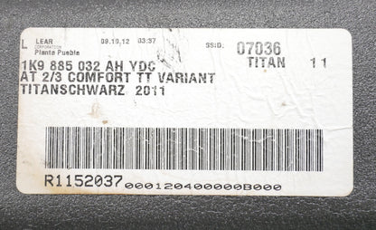 RH Rear Seat Lower Cushion 10-14 VW Jetta Sportwagen MK5 MK6 - 1K9 885 032 AH