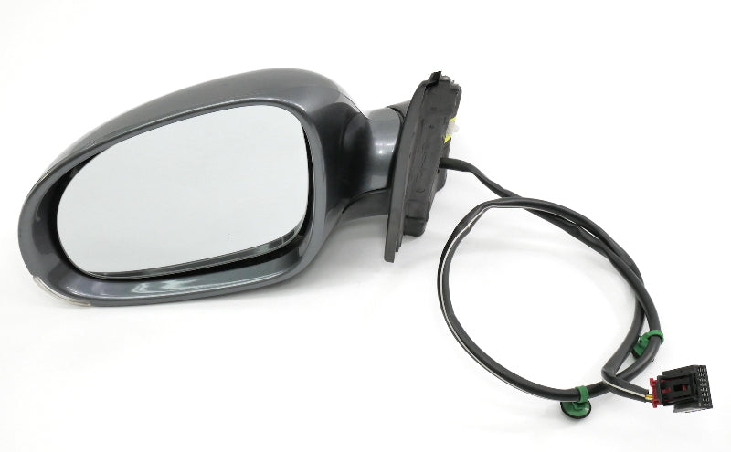 LH Side View Exterior Door Mirror 09-14 VW Jetta Sportwagen - LD7X Platinum Grey