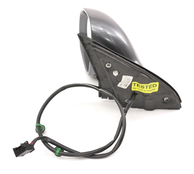 LH Side View Exterior Door Mirror 09-14 VW Jetta Sportwagen - LD7X Platinum Grey