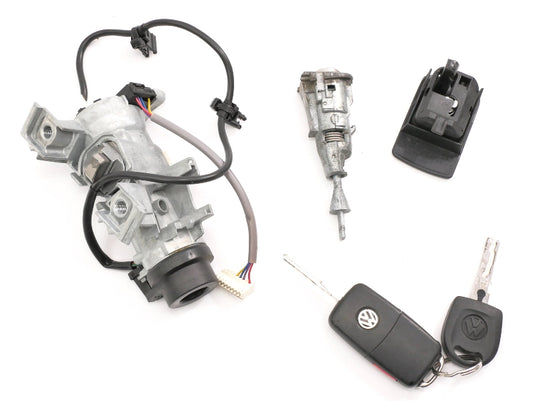 Lock Set Ignition Collar Door Key 10-14 VW Jetta Sportwagen MK6 1K0 905 851 B
