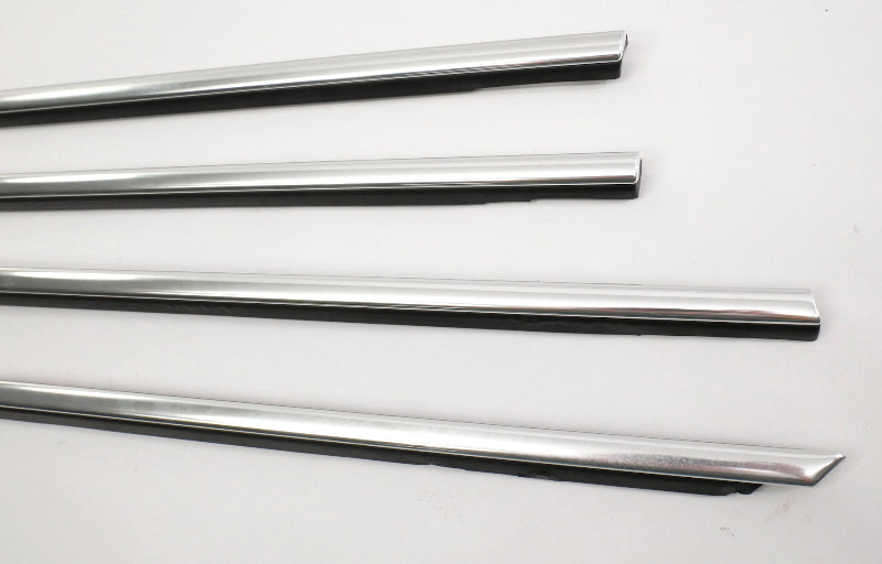 Chrome Door Window Seal Scraper Trim Molding Set 01-05 VW Passat B5.5 ~ Genuine