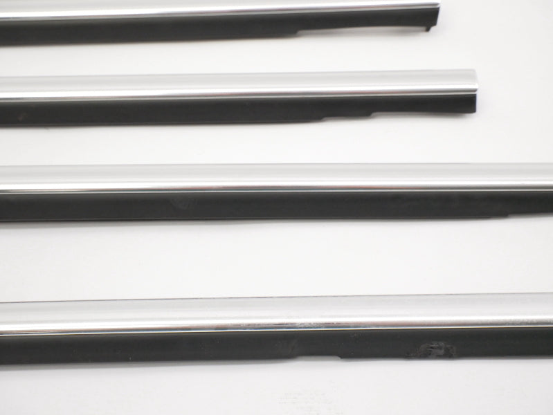 Chrome Door Window Seal Scraper Trim Molding Set 01-05 VW Passat B5.5 ~ Genuine