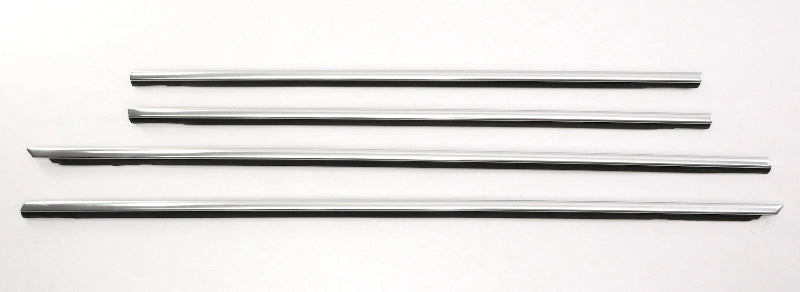 Chrome Door Window Seal Scraper Trim Molding Set 01-05 VW Passat B5.5 ~ Genuine