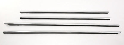 Chrome Door Window Seal Scraper Trim Molding Set 01-05 VW Passat B5.5 ~ Genuine