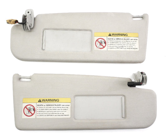 Sunvisor Sun Visor Set 99-05 VW Jetta Golf GTI MK4 Passat B5 Beetle Grey Genuine