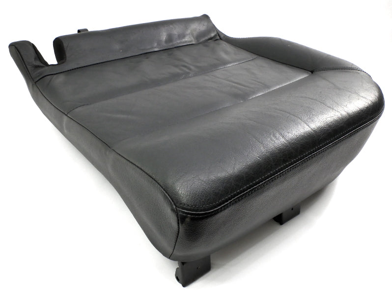 LH Rear Lower Seat Cushion & Cover 01-05 VW Passat Wagon Black Leather - Genuine