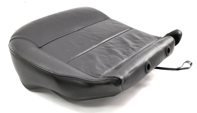 LH Rear Lower Seat Cushion & Cover 01-05 VW Passat Wagon Black Leather - Genuine