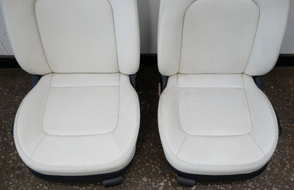 Front & Rear White Seat Set 03-10 VW Beetle Convertible - Genuine