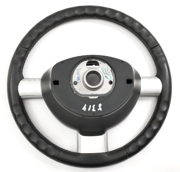 Black Leather Steering Wheel 98-10 VW Beetle - Genuine - 1C0 419 091 DH