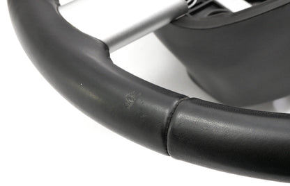 Black Leather Steering Wheel 98-10 VW Beetle - Genuine - 1C0 419 091 DH
