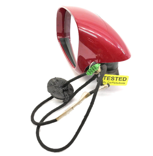 LH Exterior Side View Door Mirror 03-10 VW Beetle & Convertible ~ LA3H Salsa Red