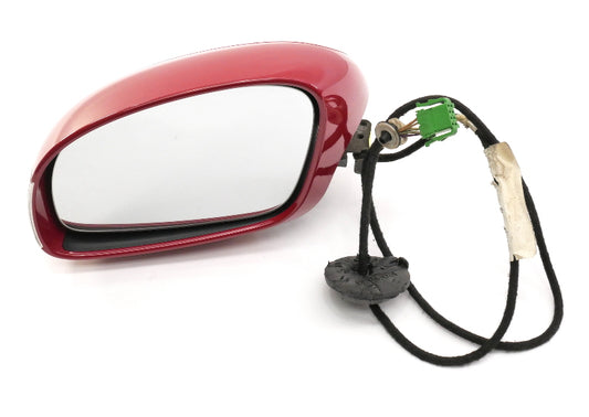 LH Exterior Side View Door Mirror 03-10 VW Beetle & Convertible ~ LA3H Salsa Red