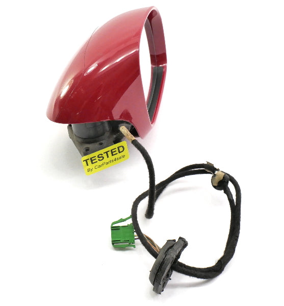 RH Exterior Side View Door Mirror 03-10 VW Beetle & Convertible ~ LA3H Salsa Red