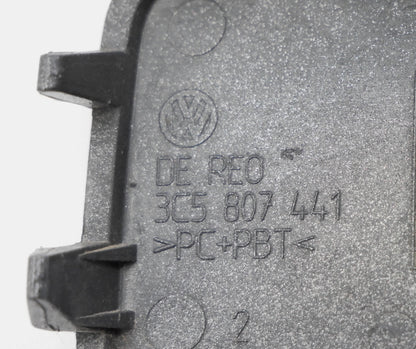 Rear Bumper Tow Hook Cover Cap 06-10 VW Passat Sedan B6 LA7T Gray - 3C5 807 441