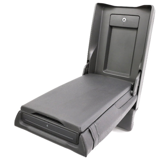 Rear Seat Arm Rest Ski Pass Cup Holder Armrest 06-10 VW Passat B6 Black Genuine