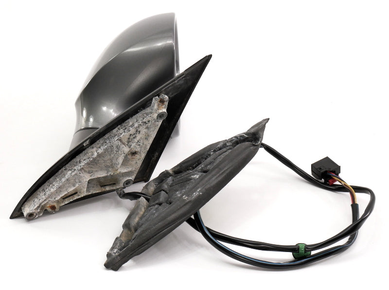 RH Exterior Side View Door Mirror 06-10 VW Passat B6 LA7T United Gray - Genuine