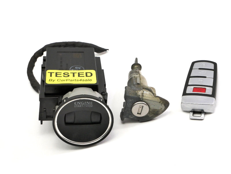 Ignition Lock Set & Key Fob Remote 06-10 VW Passat B6 - Genuine - 3C0 905 843 M