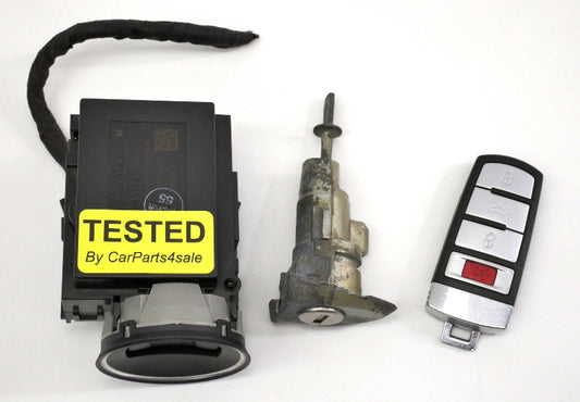 Ignition Lock Set & Key Fob Remote 06-10 VW Passat B6 - Genuine - 3C0 905 843 M